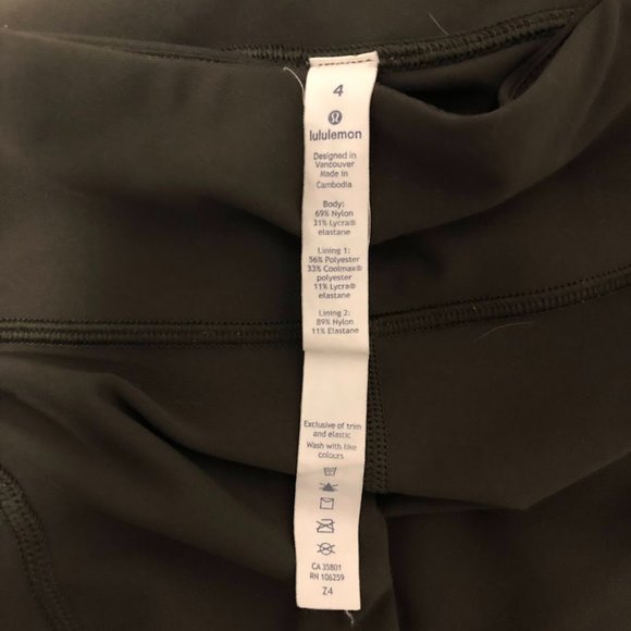 Lululemon Compression Running Tight Stuff Tight II 25" - Dark Olive - Picture 10 of 11